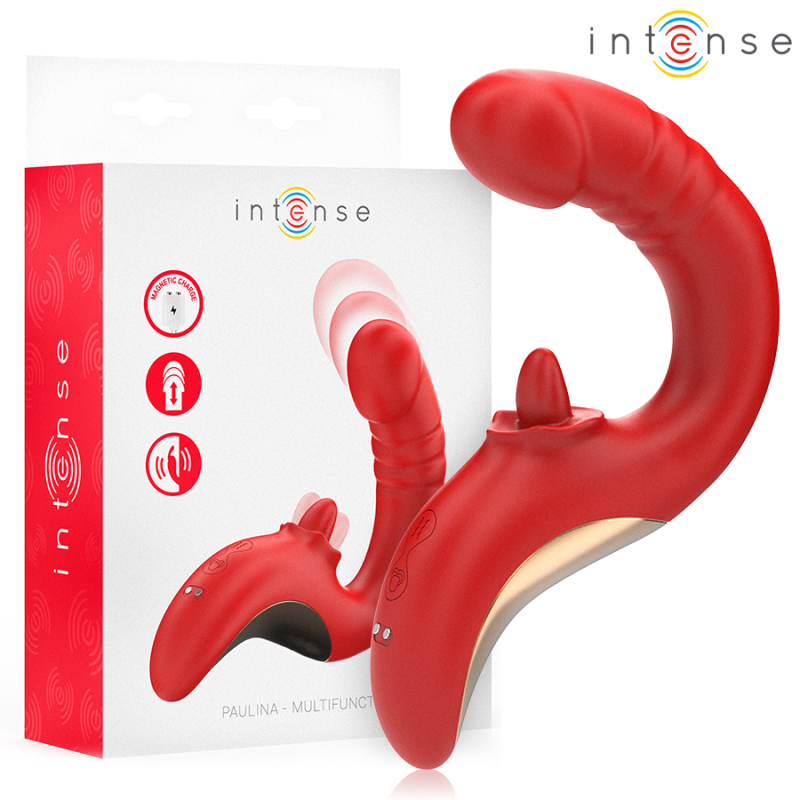 INTENSE - PAULINA VIBRATOR UND STIMULATOR IN U-FORM ROT – D-244487
