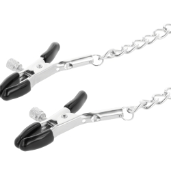 DARKNESS - HALSBAND MIT NIPPELKLAMMERN SCHWARZ – Produktansicht 3