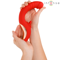 INTENSE - PAULINA VIBRATOR UND STIMULATOR IN U-FORM ROT – D-244487 – Produktansicht 3