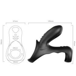 ARMONY - RANGER DOPPELVIBRATORRING FÜR PAARE SCHWARZ – Produktansicht 4