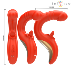 INTENSE - PAULINA VIBRATOR UND STIMULATOR IN U-FORM ROT – D-244487 – Produktansicht 4