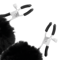 DARKNESS - NIPPELKLAMMERN MIT POM POMS 1 – Produktansicht 2
