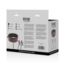 BEGME - RED EDITION HALSBAND MIT NIPPELKLEMMEN MIT NEOPRENFUTTER – Produktansicht 8
