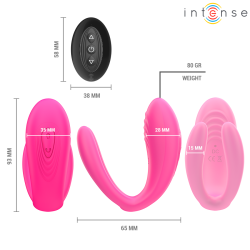 INTENSE - JULIA DOPPELVIBRATOR-KLEMMENSTIMULATOR MIT FERNBEDIENUNG – Produktansicht 10