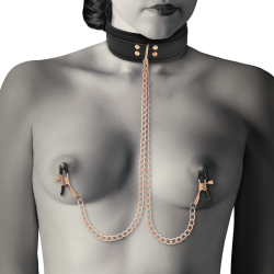 COQUETTE CHIC DESIRE - FANTASY-NIPPELKLEMMEN-HALSKETTE MIT NEOPRENFUTTER – Produktansicht 3