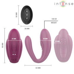 INTENSE - SANDRA KLAPPE- UND VIBRATIONSKLEMMSTIMULATOR MIT FERNBEDIENUNG – Produktansicht 6