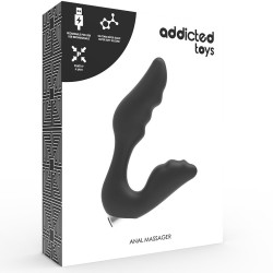 ADDICTED TOYS - PROSTATISCHER VIBRATOR WIEDERAUFLADBAR. MODELL 6 - SCHWARZ – Produktansicht 6