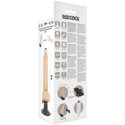 BASECOCK - REALISTISCHER VIBRATOR MIT FERNBEDIENUNG NATÜRLICH MIT HODEN 19.5 CM -O- 4 CM – Produktansicht 5
