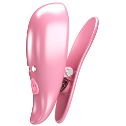 PRETTY LOVE - LEAF VIBRIERENDE NIPPELKLEMMEN ROSA – Produktansicht 2