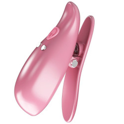 PRETTY LOVE - LEAF VIBRIERENDE NIPPELKLEMMEN ROSA – Produktansicht 5