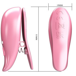 PRETTY LOVE - LEAF VIBRIERENDE NIPPELKLEMMEN ROSA – Produktansicht 6
