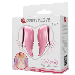 PRETTY LOVE - LEAF VIBRIERENDE NIPPELKLEMMEN ROSA – Produktansicht 8