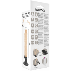 BASECOCK - REALISTISCHER NATÜRLICHER FERNBEDIENUNGSVIBRATOR 20 CM -O- 4 CM – Produktansicht 5