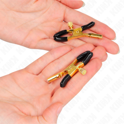 KINK - GOLDENE NIPPELKLEMMEN 6 CM – Produktansicht 3