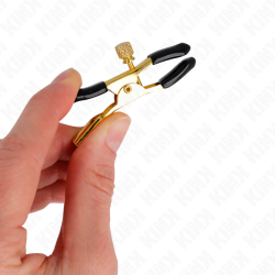 KINK - GOLDENE NIPPELKLEMMEN 6 CM – Produktansicht 4