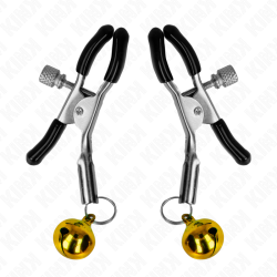 KINK - GOLDENE EINZELNE GLOCKEN-NIPPELNKLEMME 6 CM – Produktansicht 2