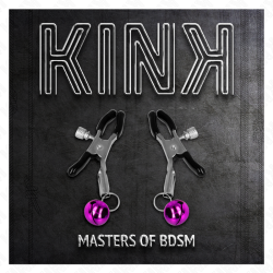 KINK - LILA NIPPELKLEMME MIT EINZELNEN GLOCKEN 6 CM – Produktansicht 5
