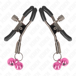 KINK - DOPPELGLÖCKCHEN-NIPPELKLAMMER ROSA 6 CM – Produktansicht 2