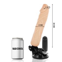 BASECOCK - REALISTISCHER VIBRATOR MIT FERNBEDIENUNG NATÜRLICHER 20 CM -O- 4 CM – Produktansicht 2
