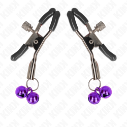 KINK - DOPPELGLOCKEN-NIPPELKLAMMEREI LILA 6 CM – Produktansicht 2