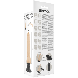 BASECOCK - REALISTISCHER VIBRATOR MIT FERNBEDIENUNG MIT HODEN 20 CM -O- 4 CM – Produktansicht 5