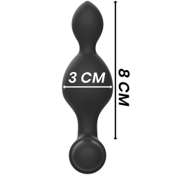 BLACK&SILVER - TUCKER KLEINE ANALSTECKER AUS SILIKON MIT FERNBEDIENUNG – Produktansicht 5