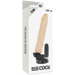BASECOCK - REALISTISCHER VIBRATOR MIT FERNBEDIENUNG NATÜRLICHER 21 CM -O- 4 CM – Produktansicht 4