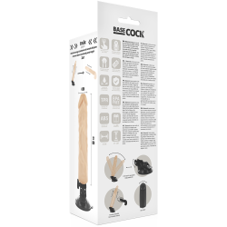 BASECOCK - REALISTISCHER VIBRATOR MIT FERNBEDIENUNG NATÜRLICHER 21 CM -O- 4 CM – Produktansicht 5