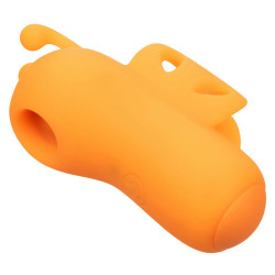 CALEXOTICS - NEON VIBES DER BUZZING VIBE FINGERSTIMULATOR 10 VIBRATIONEN ORANGE – Produktansicht 4