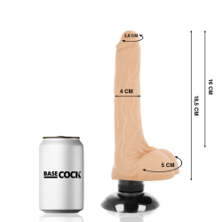 BASECOCK - REALISTISCHER VIBRATOR 2-1 NATÜRLICH 18.5 CM -O- 4 CM – Produktansicht 2