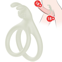 ARMONY - TENSY DOPPELTER KANINCHENRING LEUCHTEND – Produktansicht 4