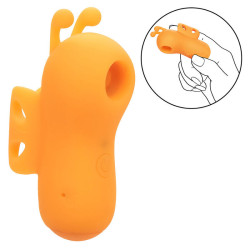 CALEXOTICS - NEON VIBES DER BUZZING VIBE FINGERSTIMULATOR 10 VIBRATIONEN ORANGE – Produktansicht 7