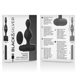 BLACK&SILVER - TUCKER KLEINE ANALSTECKER AUS SILIKON MIT FERNBEDIENUNG – Produktansicht 6