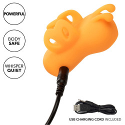 CALEXOTICS - NEON VIBES DER BUZZING VIBE FINGERSTIMULATOR 10 VIBRATIONEN ORANGE – Produktansicht 9