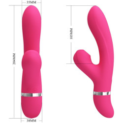 PRETTY LOVE - WILLOW RABBIT VIBRATOR UND SAUG – Produktansicht 3