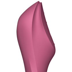 SATISFYER - CURVY TRINITY 3 AIR PULSE VIBRATOR ROT – Produktansicht 2