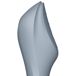 SATISFYER - CURVY TRINITY 3 AIR PULSE VIBRATOR GRAU – Produktansicht 2