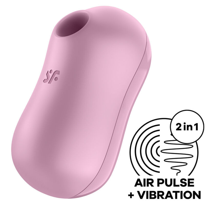 SATISFYER - COTTON CANDY AIR PULSE STIMULATOR & VIBRATOR