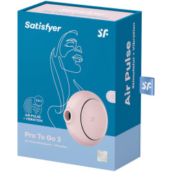 SATISFYER - PRO TO GO 3 DOPPELTER LUFTPULSSTIMULATOR & VIBRATOR – Produktansicht 5