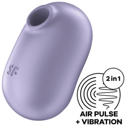 SATISFYER - PRO TO GO 2 DOPPELTER LUFTPULSSTIMULATOR & VIBRATOR