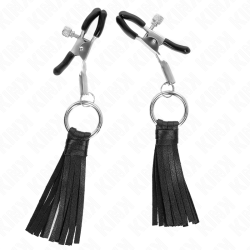 KINK - KUNSTLEDER QUASTEN NIPPELKLEMMEN 6 CM – Produktansicht 3
