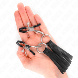 KINK - KUNSTLEDER QUASTEN NIPPELKLEMMEN 6 CM – Produktansicht 4