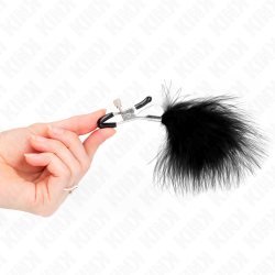 KINK - FEDERNIPPENKLEMME SCHWARZ 7 CM – Produktansicht 3