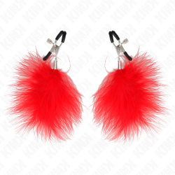 KINK - FEDERNIPPENKLEMME ROT 7 CM – Produktansicht 2