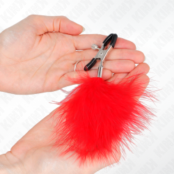 KINK - FEDERNIPPENKLEMME ROT 7 CM – Produktansicht 3