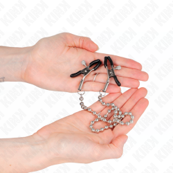 KINK - PERLENKETTE NIPPELKLEMMEN 30 CM – Produktansicht 3