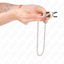 KINK - PERLENKETTE NIPPELKLEMMEN 30 CM – Produktansicht 4