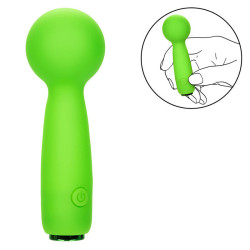 CALEXOTICS - NEON VIBES THE BUBBLY VIBE MINI-MASSAGER 10 VIBRATIONEN GRÜN – Produktansicht 6