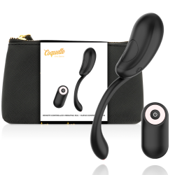 COQUETTE CHIC DESIRE - VIBRATIONSEI FERNBEDIENUNG WIEDERAUFLADBAR SCHWARZ/GOLD – Produktansicht 2