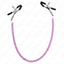 KINK - KETTE NIPPELKLEMMEN LILA 30 CM – Produktansicht 3